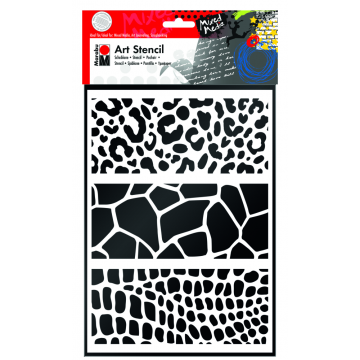 Stencil, A4, Animal Print Combination, Marabu